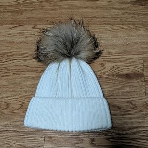 Linda Richards Rib Hat With Pom Pom